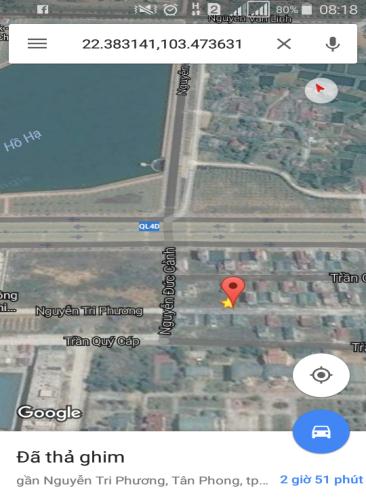 BÁN ĐẤT CHÍNH CHỦ TẠI ĐƯỜNG NGUYỄN TRI PHƯƠNG,PHƯỜNG TÂN PHONG, THÀNH PHỐ LAI CHÂU
