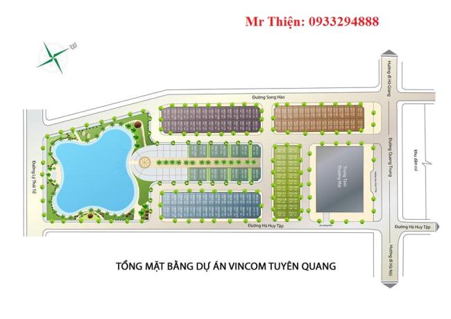 Bán căn liền kề shophouse PG2 – 03 dự án Vincom Tuyên Quang, diện tích: 75m2 ; 3.5 tầng