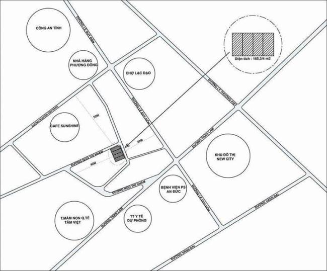 Đất trung tâm TP 45m2 chỉ 428 triệu, MT 4,2m ngõ 2,5m gần BV An Đức, Đông Bắc: 0977262415