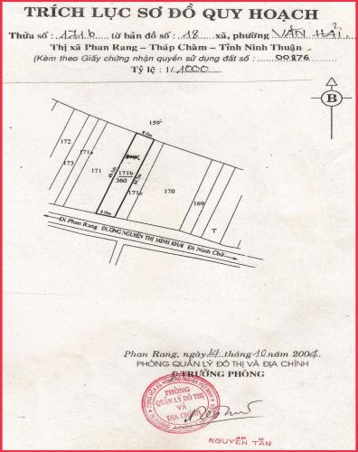 Cần bán lô đất mặt tiền Đường nhựa rộng 27m, đường Nguyễn Thị Minh Khai, Phan Rang.