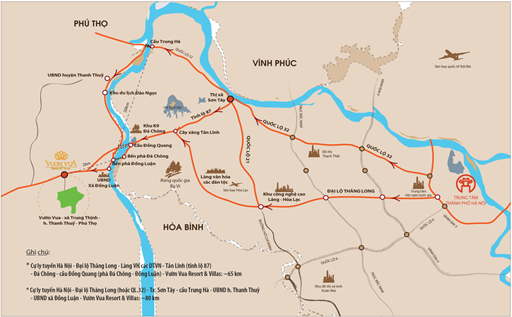 Cách Hà Nội 63km Biệt thự nghỉ dưỡng Vườn Vua Resort cam kết lợi nhuận 12,5% 1 năm