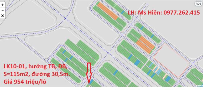 @@@Lô góc 115m2, đường 30,5m trên trục đường Kỳ Đồng kéo dài, tiện kd. LH: 0977262415@@@@@