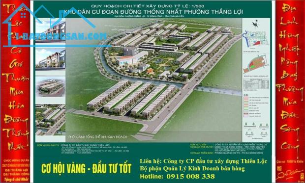 Cơ hội đầu tư có 102 Chỉ với 286 triệu Sở Hữu ngay lô Đất nền TP.Sông công Thái Nguyên, ...