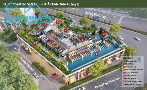 Siêu phẩm căn hộ biển Mỹ Khê Sun Cosmo Residence TP Đà Nẵng - đóng 750 triệu kí HĐMB - 4