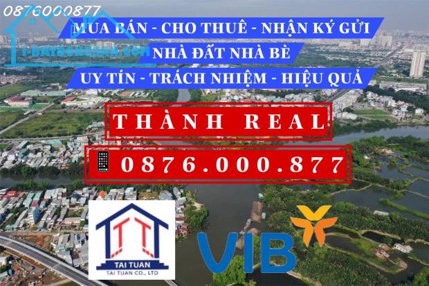 VIB phát mãi lô đất sổ hồng 5,5mx21m Lê Văn Lương Nhà Bè. MT đường 16m. Giá 55 triệu/ m2