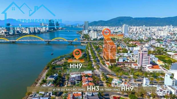 Chính thức mở bán căn hộ HH3 mặt sông Hàn , ngay cầu RỒNG chỉ 800 triệu sở hữu - 1