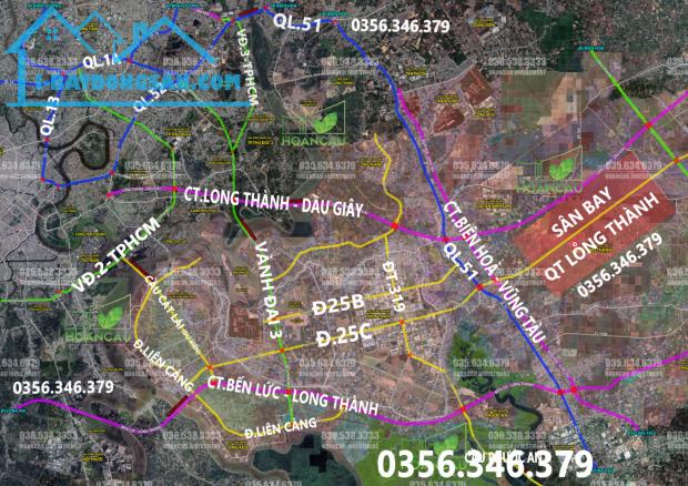 2500 đất có thổ quy hoạch TMD ngay mặt tiền đường vào sân bay Long Thành