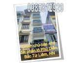⭐Chính chủ bán nhà đất phân lô Phú Diễn, Bắc Từ Liêm, HN; 8,8tỷ; 0985812929