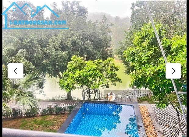 Bán BT Nghỉ Dưỡng400m2 lô góc 2 mặt tiền,hồ bơi riêng tại sunset villas resrot Lương Sơn,H - 2