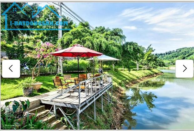 Bán BT Nghỉ Dưỡng400m2 lô góc 2 mặt tiền,hồ bơi riêng tại sunset villas resrot Lương Sơn,H - 4