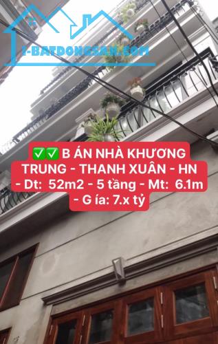BÁn nhà Khương TrungThanh Xuânn, ngõ thông vài bước ra ô tô,52m*5Tgias 7,7 tỷ. - 3