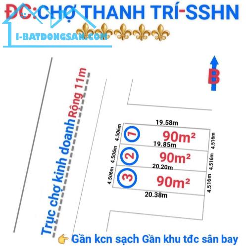 Trục kinh doanh Thanh trí, Minh Phú, Sóc Sơn, HN. Dt 90m2, Mt 4,5, giá 32,5 triệu - 2