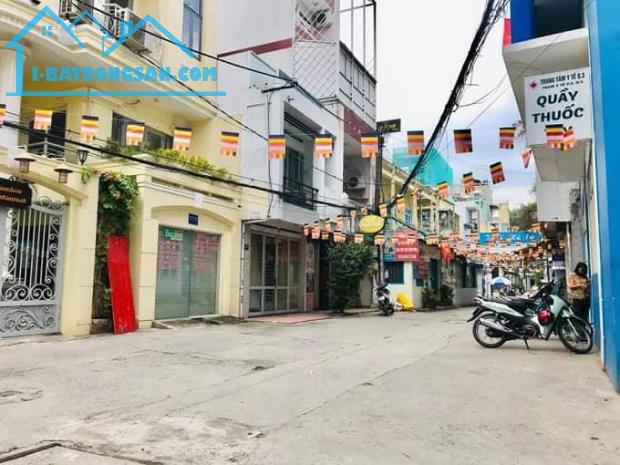 Nhà hẻm 10m, Bàn Cờ, P3, Q3, 90m2, 7 tầng, ngang 9m. Tùng thổ cư.