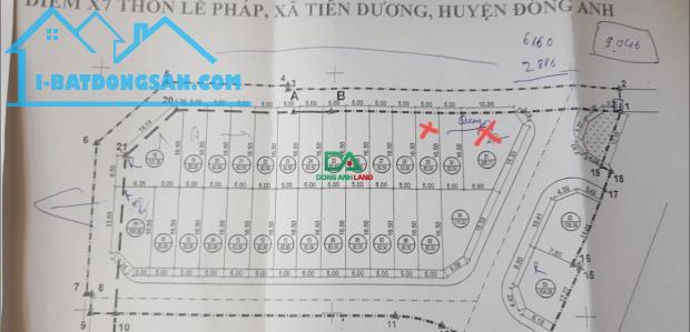 Bán đất đấu giá Lễ Pháp Tiên Dương Đông Anh (X7 Tây Bắc Lễ Pháp)