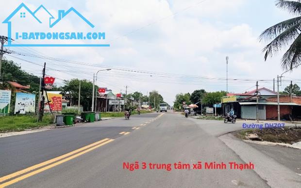 Kẹt tiền bán gấp xã lỗ lô đất Dầu Tiếng gần trung tâm xã Minh Thạnh 1200m2 chỉ 650tr SHR - 5