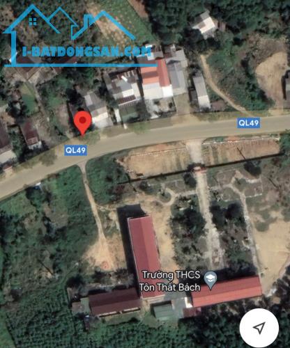 Bán đất 392,7m2 Mặt tiền Quốc lộ 49A, xã Hương Thọ, TP Huế, đối diện trường THCS Tôn Thất