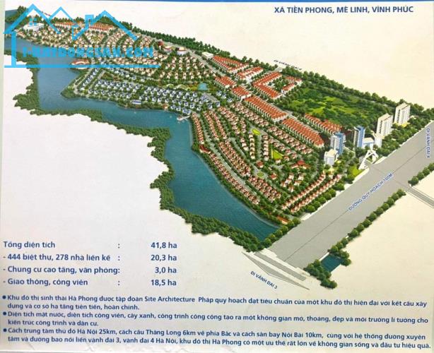 Bán 300m đất tặng nhà KĐT Hà Phong,mt:20m,giá:36 triệu/m. - 1