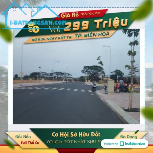 Lô đất sổ riêng giá tốt nhất TP Biên Hòa - 1