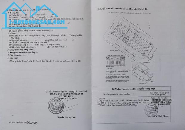 cần bán gấp căn hộ 74m đường lạc long Quân , phường 5 Q11.giá chỉ 4,9 tỷ thương lượng. - 5