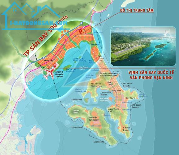 Đón đầu quy hoạch sân bay Vân Phong - Đất nền trung tâm đô thị biển Sungroup - 3