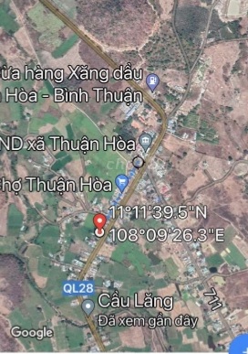 Bán gấp lô đất MT QL 28, xã thuận hòa, h,Thuận Bắc. 1424 m2 shr thổ cư chỉ 2,3 tỷ - 2