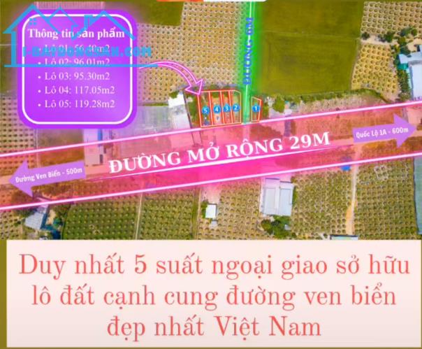 đất biển liên hưng- bình thuận, gần các khu công nghiệp, cảng biển, nút giao cao tốc, QL1A - 1