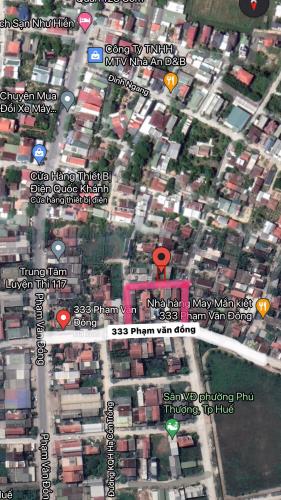 Bán đất 101,6m2 Kiệt ôtô 333 Phạm Văn Đồng, TDP Lại Thế, phường Phú Thượng, TP Huế