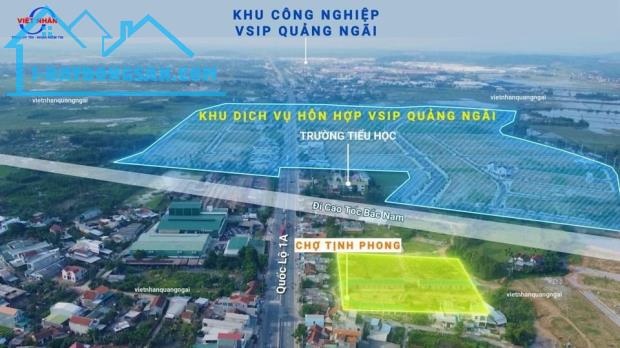 BÁN ĐẤT DIỆN TÍCH LỚN GẦN KHU CÔNG NGHIỆP VSIP QUẢNG NGÃI LH 0981650774 - 1