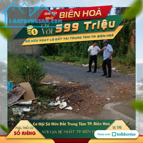 Trả trước 599 triệu sở hữu đất sổ riêng Phường Quyết Thắng Biên Hòa - 2