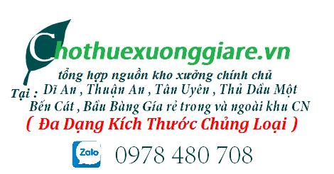 Cho thuê 900 m2 kho xưởng mới Cụm Công Ngiệp thuận an giá 45 triệu/tháng