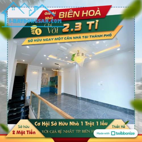 Nhà 1 trệt 1 lầu sổ riêng gần KDC Phú Thịnh - 2