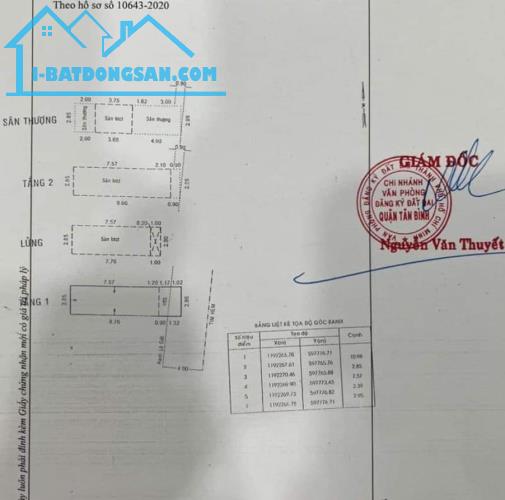 💰 Nhỉnh 4 Tỉ - 4 Tầng  - Xe Hơi 4m Thông - Gần Chợ Trần Văn Quang - P10 - Quận Tân Bình - 1