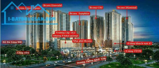 Thông báo Chính thức nhận booking tháp Green Emerald khu phức hợp Bcons City Làng Đại học