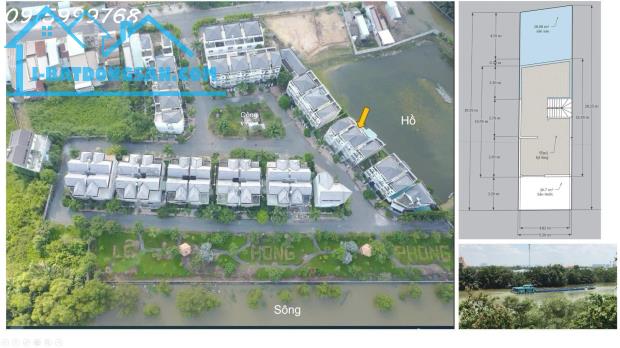 Nhà 4 tầng KDC Compound view sông Nhà bè,cách q7,q8 chỉ 7km. Giá 8ty8