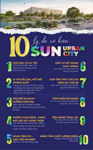 Biệt Thự, Nhà Phố, Liền Kề, Chung Cư - Dự Án Sun Urban City Hà Nam.