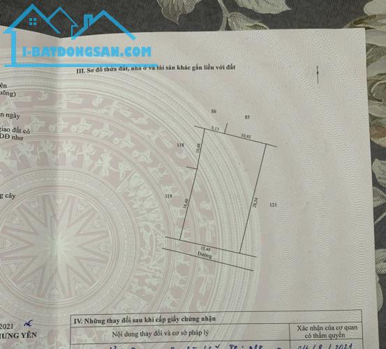 Bán đât Tân châu khoái châu 448m gần đường di sản ,giáp quy hoạch sân Gold giá chỉ vài - 1