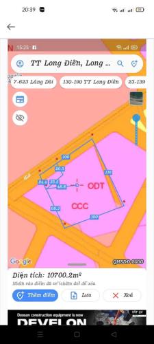 bán 100m mặt tiền đường hl8 đất thị trấn long điền bà riạ - 2