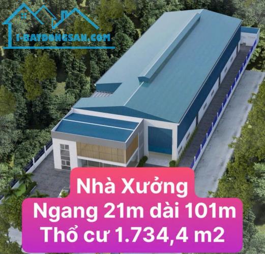 CỦ CHI - NHÀ XƯỞNG ĐANG HOẠT ĐỘNG, MẶT TIỀN ĐƯỜNG BÌNH MỸ, DT 2113m2