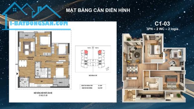 Quỹ căn đẹp giá tốt chuyển nhượng tại chung cư Moolight1-KĐT An Lạc Greensym phony - 2