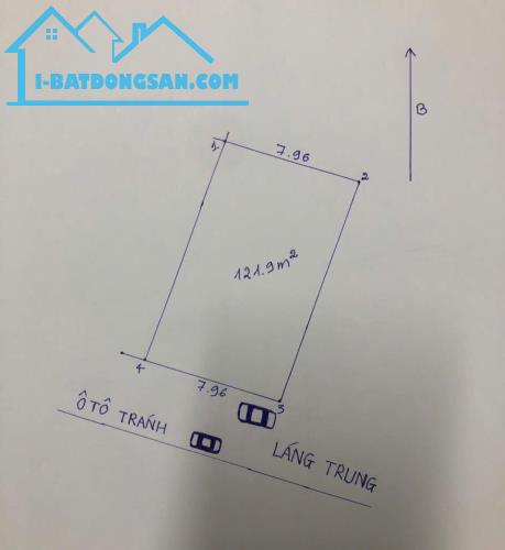 Bán đất thổ cư 122m2, mặt tiền 8m, đường 6m ô tô tránh Láng Trung, Đống Đa, 29 tỷ