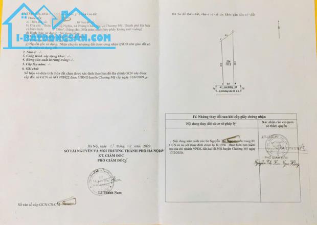 Chính chủ gửi 117m mặt đường KINH DOANH xã Phụng Châu, Chương Mỹ - Đường rộng 7m nở hậu - 1