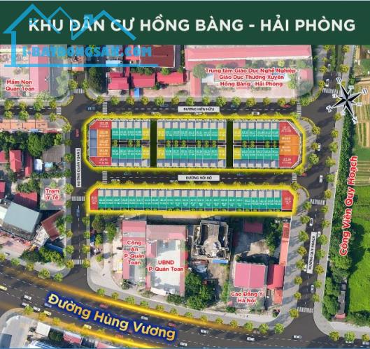 BÁN SHOPHOUSE HỒNG BÀNG MIDTOWN - HẢI PHÒNG. 5,9 tỷ, 57m2, 5 tầng. - 5