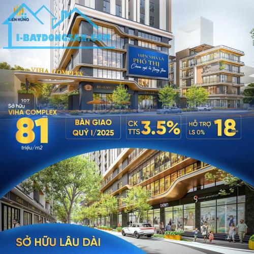 Bán căn ngoại giao 3PN chung cư Viha Complex Nguyễn Tuân, giá từ 79 tr/m2, CK 5%, lãi suất