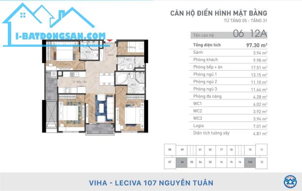 Tháng 10/2024 bán căn CC 3N hơn 8 tỷ, CK 5%, HTLS 0% chung cư Viha Complex Nguyễn Tuân - 1