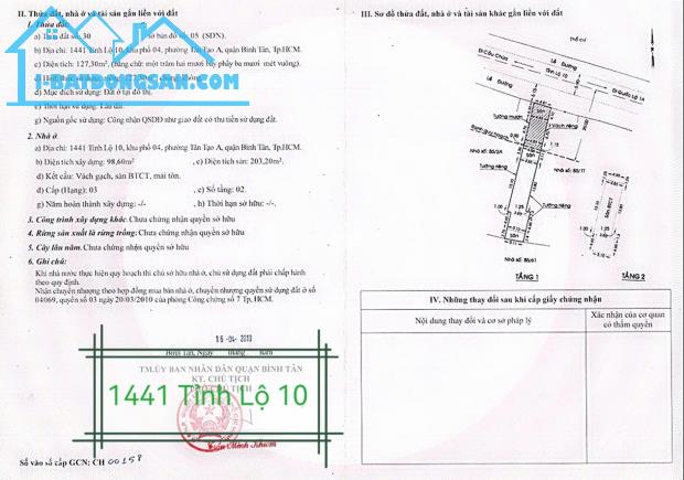 Bán nhà mặt tiền nguyên căn chợ Bà Hom quận Bình Tân, Tỉnh Lộ 10, giá là 22 tỷ - 4