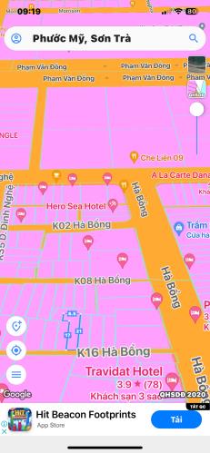 Bán lô kiệt 3m HÀ BỔNG, Phước Mỹ, Sơn Trà, Đà Nẵng dt 97m2 giá 5,999 tỷ.