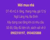 12 tỷ, 6 tầng, 450 m2 Láng Hạ -Ngôi nhà hoàn hảo đã ở đây!"