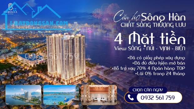 Quỹ căn hộ view trực diện sông Hàn - Chỉ 53,5tr/m2, chiết khấu 15%, sổ hồng vĩnh viễn - 1