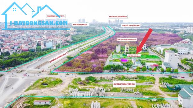 Bán Đất Dịch Vụ Vân Canh Khu 1.77ha. 48m2 Mặt Đường 12m cả vỉa hè View công viên cây xanh.