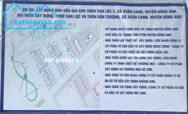 Đất đấu giá Thôn Vạn Lộc 2, Xã Xuân Canh, huyện Đông Anh, TP Hà Nội